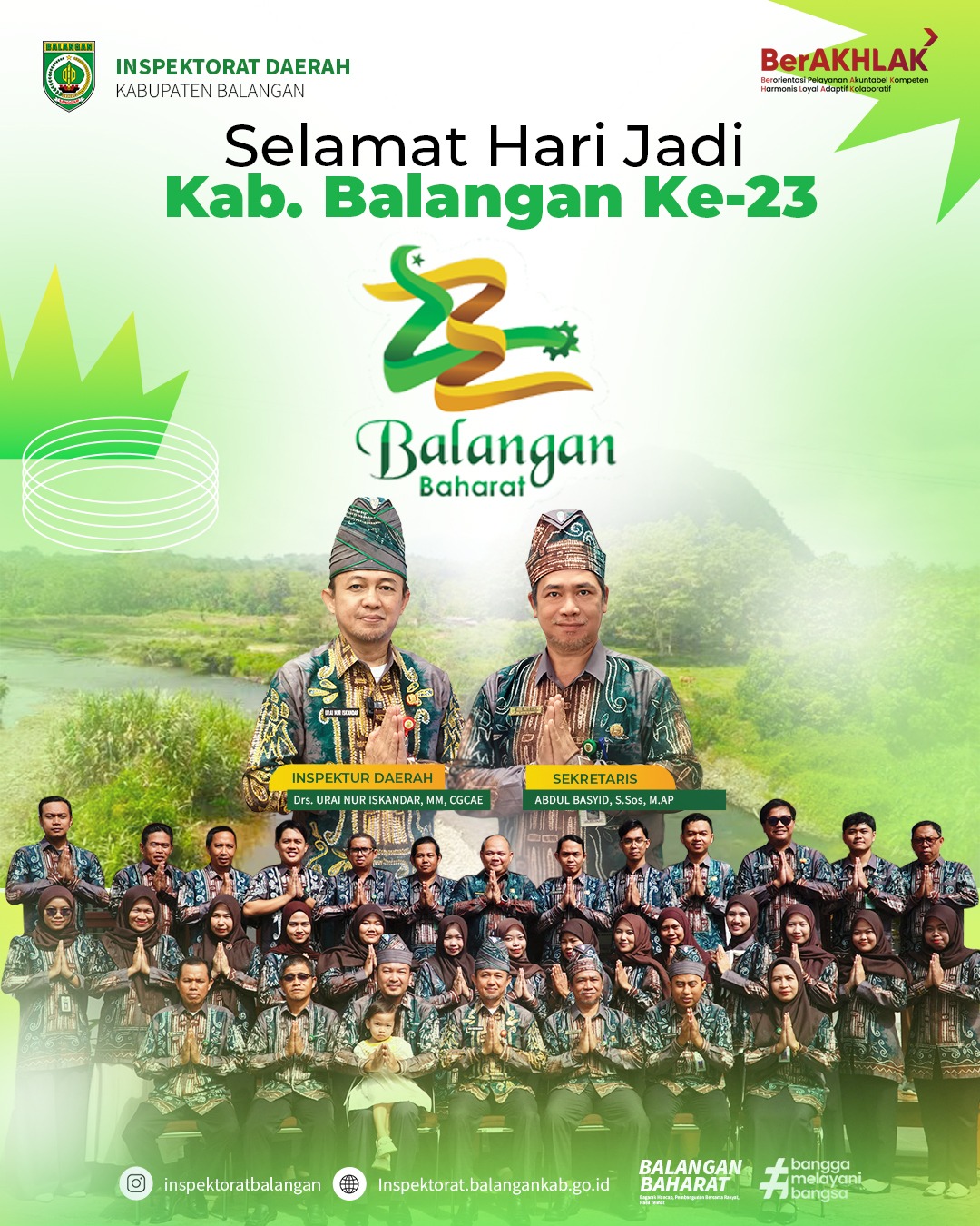 Selamat Hari Jadi Kabupaten Balangan yang ke-23